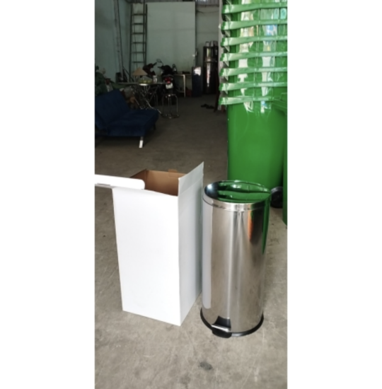 THÙNG RÁC INOX ĐẠP CHÂN 30 LÍT