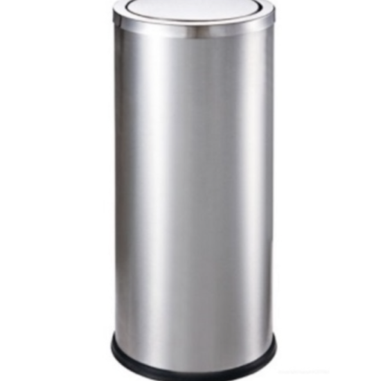 Thùng rác inox tròn nắp lật A35-O
